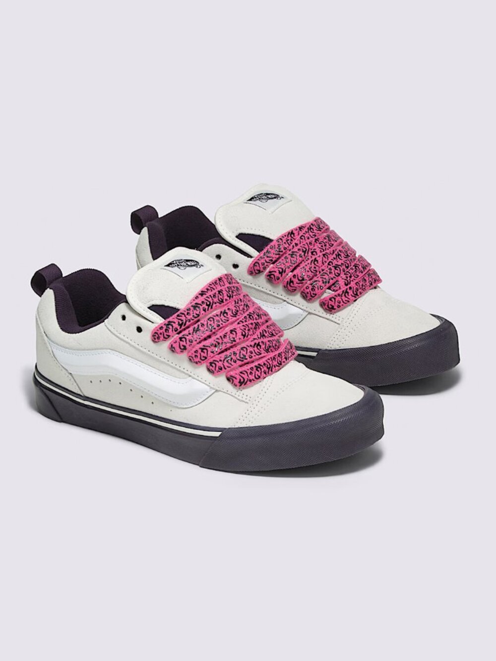 Vans Knu Skool Suede Shoe Pink Laces Women Size 6.5 New With Box